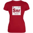 thumbnail image 1 of Graduation - Senior Periodic Table 2018 Juniors Soft T Shirt Red SM, 1 of 1