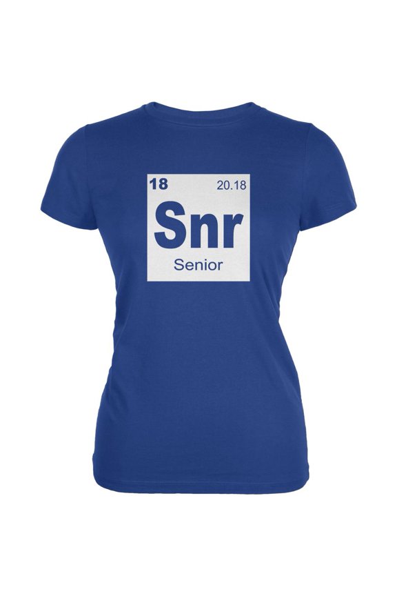 Graduation - Senior Periodic Table 2018 Juniors Soft T Shirt Royal LG