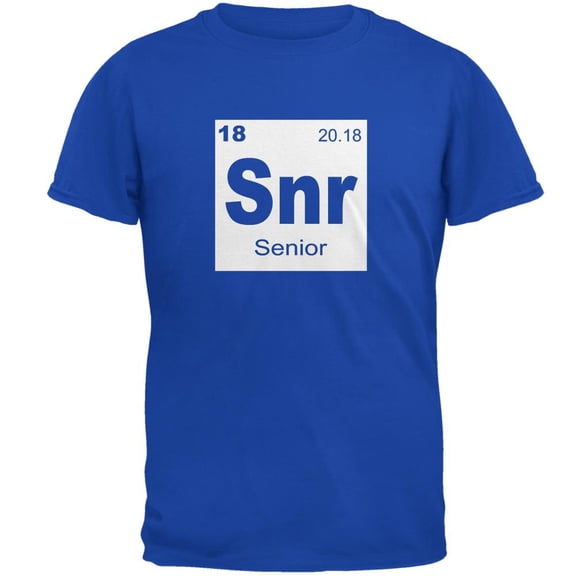 Graduation - Senior Periodic Table 2018 Mens Soft T Shirt Royal X-LG