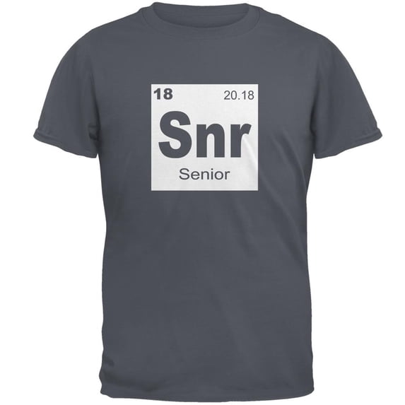 Graduation - Senior Periodic Table 2018 Mens T Shirt Charcoal MD