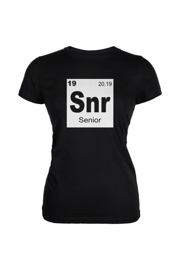 Graduation - Senior Periodic Table 2019 Juniors Soft T Shirt Black LG