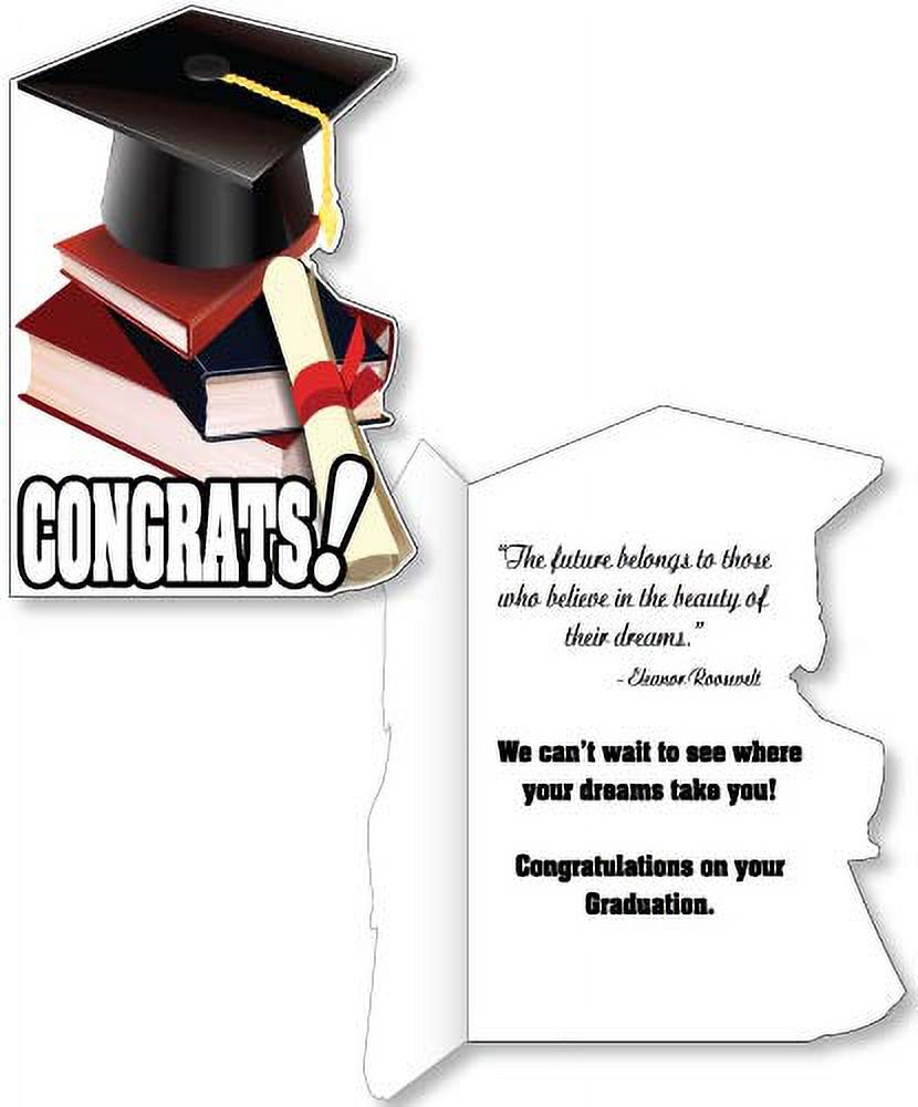 Graduation Shaped Card - 3' Standard Card