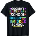 thumbnail image 1 of Graduation Shirt for 5th Grader Goodbye Hello Middle School T-Shirt, 1 of 4