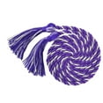 thumbnail image 1 of Graduation Single Honor Cord Two-Color (Purple/White), 1 of 5