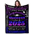 thumbnail image 1 of Graduation Soft Throw Blanket 2025, Birthday High School College Graduation Gifts for Daughter Son from Mom Dad, Class of 2025 Graduation Blanket Gifts for Him Her, 1 of 5