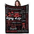 thumbnail image 1 of Graduation Soft Throw Blanket 2025, Birthday High School College Graduation Gifts for Daughter Son from Mom Dad, Class of 2025 Graduation Blanket Gifts for Him Her, 1 of 5