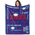thumbnail image 1 of Graduation Soft Throw Blanket 2025, Birthday High School College Graduation Gifts for Daughter Son from Mom Dad, Class of 2025 Graduation Blanket Gifts for Him Her, 1 of 5