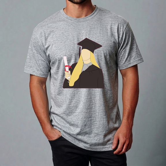 Graduation Sticker Fun Graphic Celebration School Theme Unisex Tee,S- 5XL