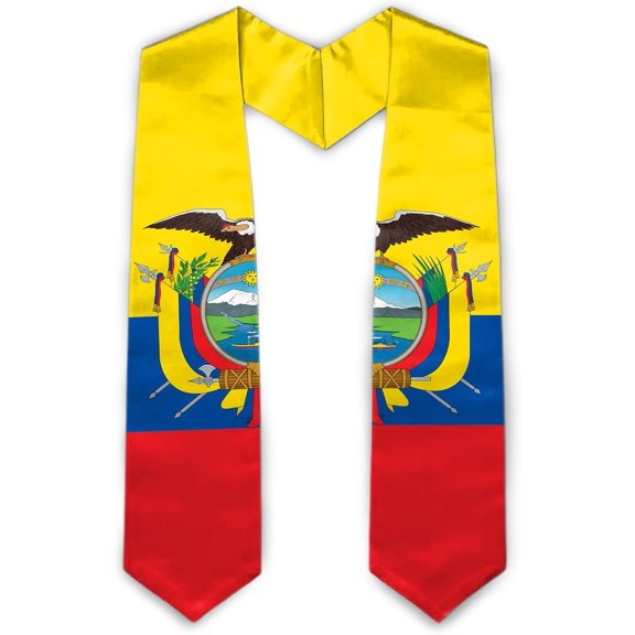 Graduation Stole Class of 2026 Country Flag Graduation Sash Unisex Adult 62" Long
