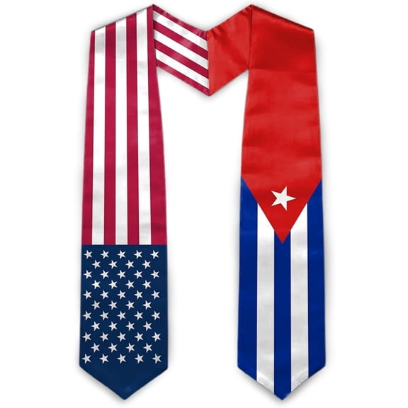 Graduation Stole Class of 2026 Mixed Country Flag Graduation Sash Unisex Adult Gifts