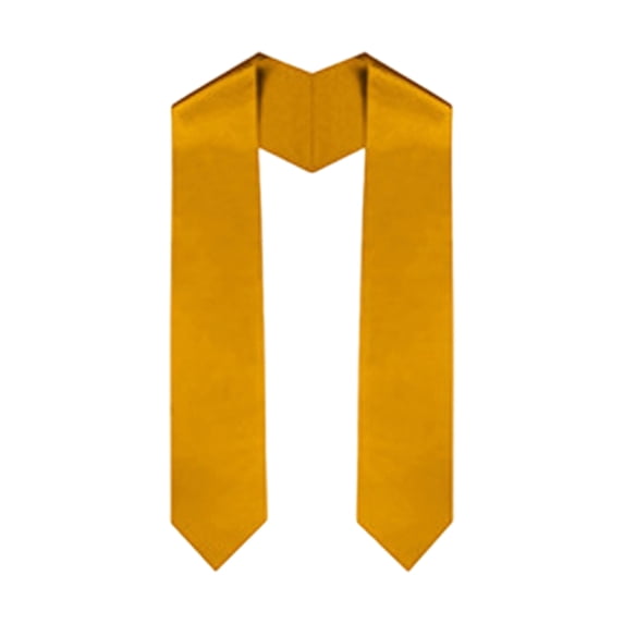 Graduation Stole, Gold, 1 Piece,Suitable for College Graduation Ceremony