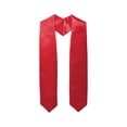 thumbnail image 1 of Graduation Stole, Solid Red, 1 Piece,Suitable for College Graduation Ceremony, 1 of 5