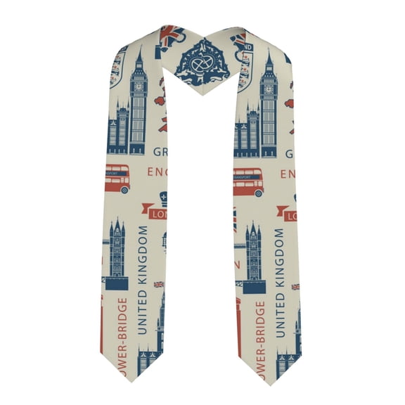 Graduation Stole Unisex Adults Graduation Sash Honor Stole for Academic Choral 36", UK London British England