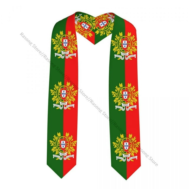 Graduation Stole for Academic Commencement Unisex Military Flag Of Portugal Adult Choir Stole Adult Honor Shawl