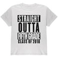 thumbnail image 1 of Graduation Straight Outta Fifth Grade 2018 Youth T Shirt White Youth X-SM, 1 of 1