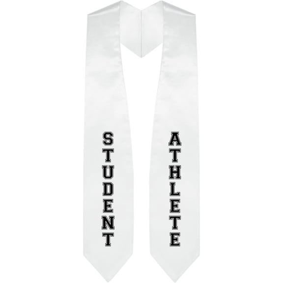 Graduation Student Athlete Stole With Classic Tips - Unisex Adult - 62" Long - Graduation Sash