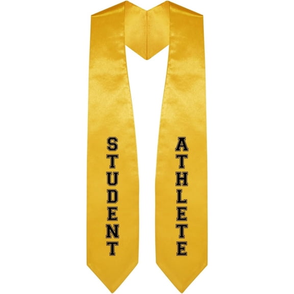 Graduation Student Athlete Stole With Classic Tips - Unisex Adult - 62" Long - Graduation Sash