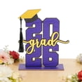 thumbnail image 1 of Graduation Table Centerpiece Class of 2026 Graduation Decoration Purple Graduation Party Table Decor Senior 2026 Ornament for Graduation Celebration,1 PC,Blue, 1 of 10