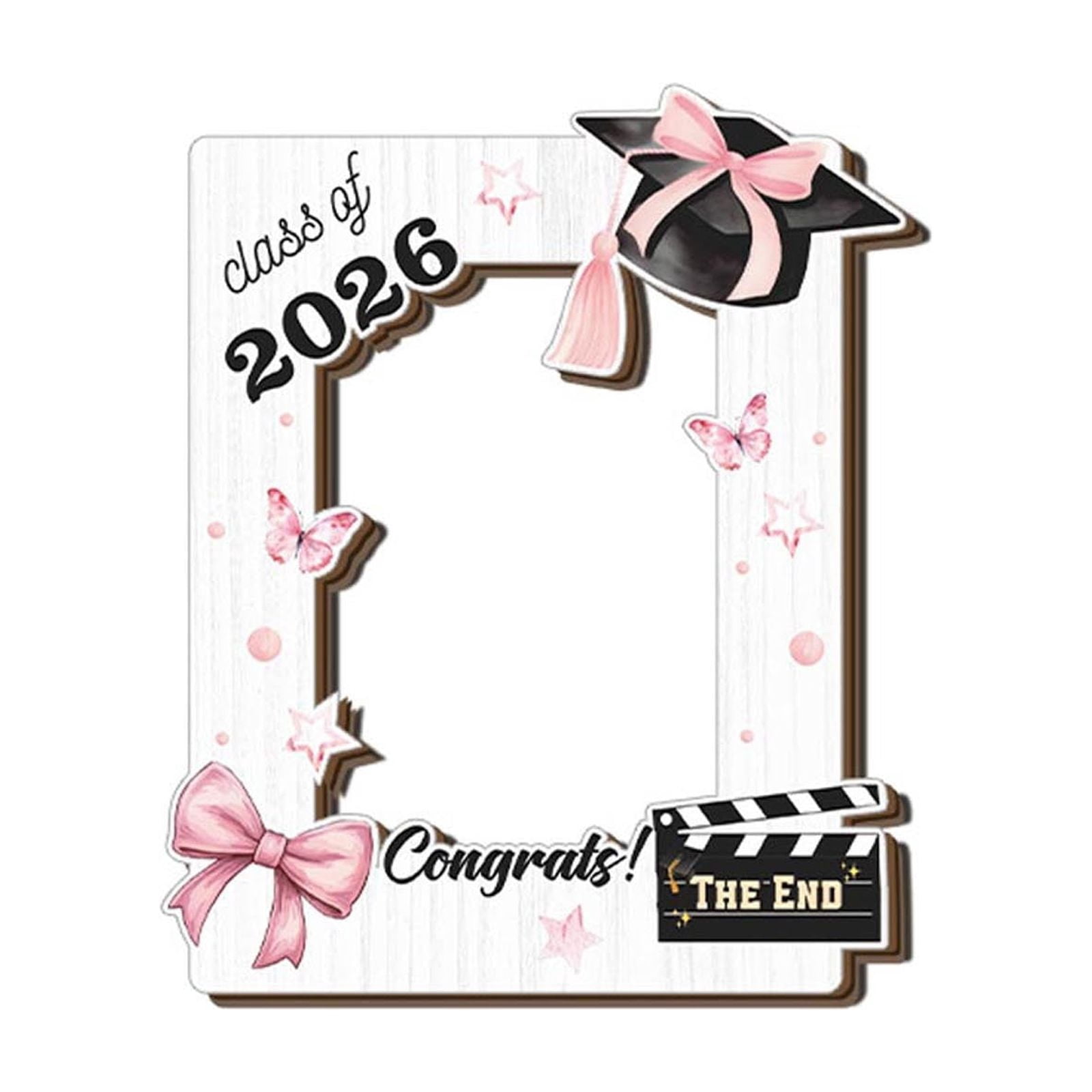 Graduation Table Decor, Wooden Doctoral Cap Scroll-Shaped Photo Frame, Graduation Keepsake for Desk, Shelf, Wall Display, Perfect Gift for 2026 Graduates, Graduation 2027 Gifts