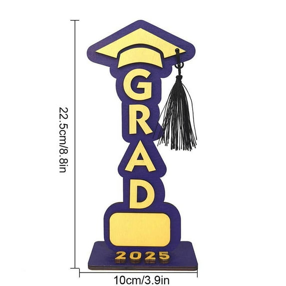 Graduation Table Decoration Wooden Personalized 2025 Graduation Table Centerpiece High School Graduation Party Decoration Graduation Gift