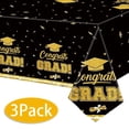 thumbnail image 1 of Graduation Tablecloth Party Decorations for Class of 2025 Congrats Grad Disposable Table Covers Graduation Accessories for Graduation Party Supplies 3 Pack Design1, 1 of 6