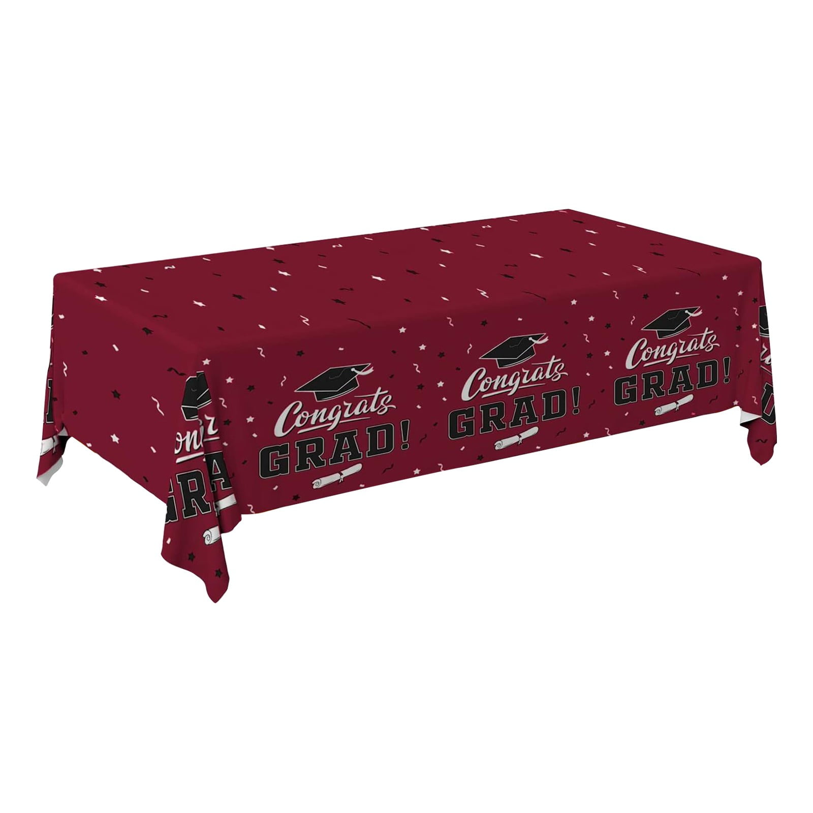 Graduation Tablecloths Party Banner Set - 3pcs 54x72 Inch Waterproof Tablecovers For Graduation Decor