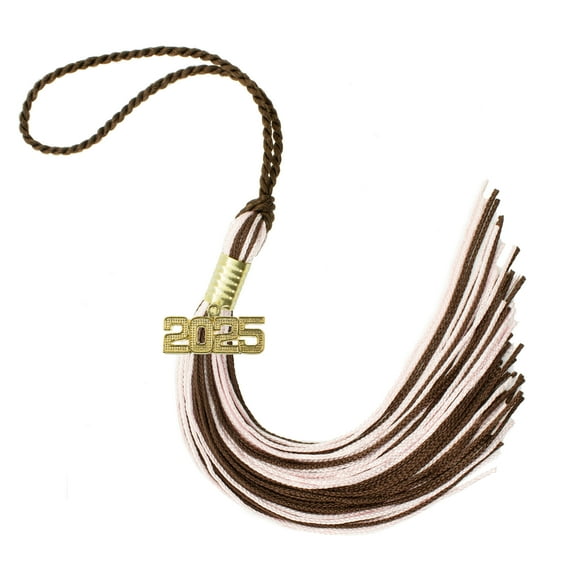 Graduation Tassel 2025 BROWN/LTPINK- Tassel Depot Brand