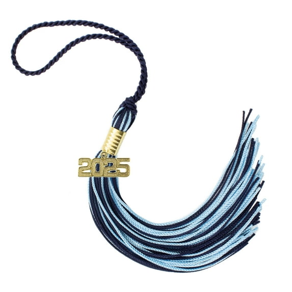 Graduation Tassel 2025 NAVY/LTBLUE- Tassel Depot Brand