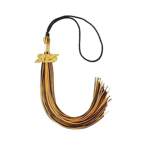 Graduation Tassel for Doctoral Cap Decoration 2025 Commemorative Keepsake Accessory with Gold Date Charm for Celebrations