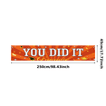 thumbnail image 1 of Graduation Theme Banner Congratulations Banner Decorative Graduation Cap Orange Decor for Graduation Party Ceremony Celebration, 1 of 8