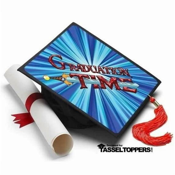 Graduation Time Grad Cap Tassel Topper