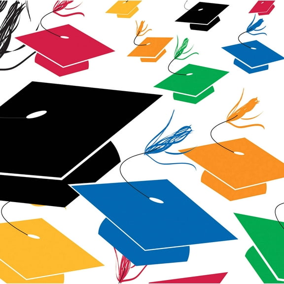 Graduation Toss Beverage Napkins, 5", 18pk