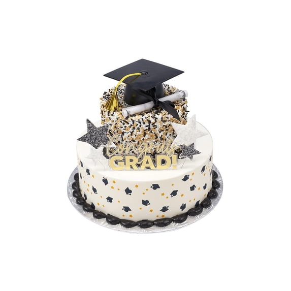 Freshness Guaranteed Graduation Two Tier Cake — product image