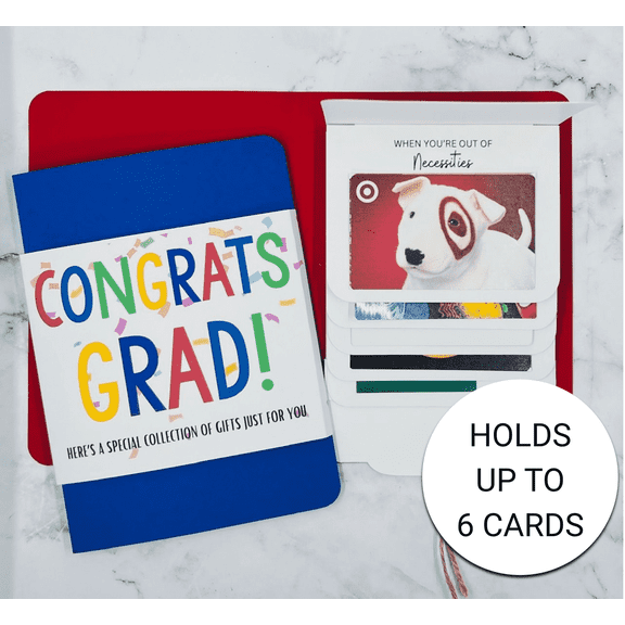 Graduation Waterfall Gift Card Booklet (Red 6 Pages)