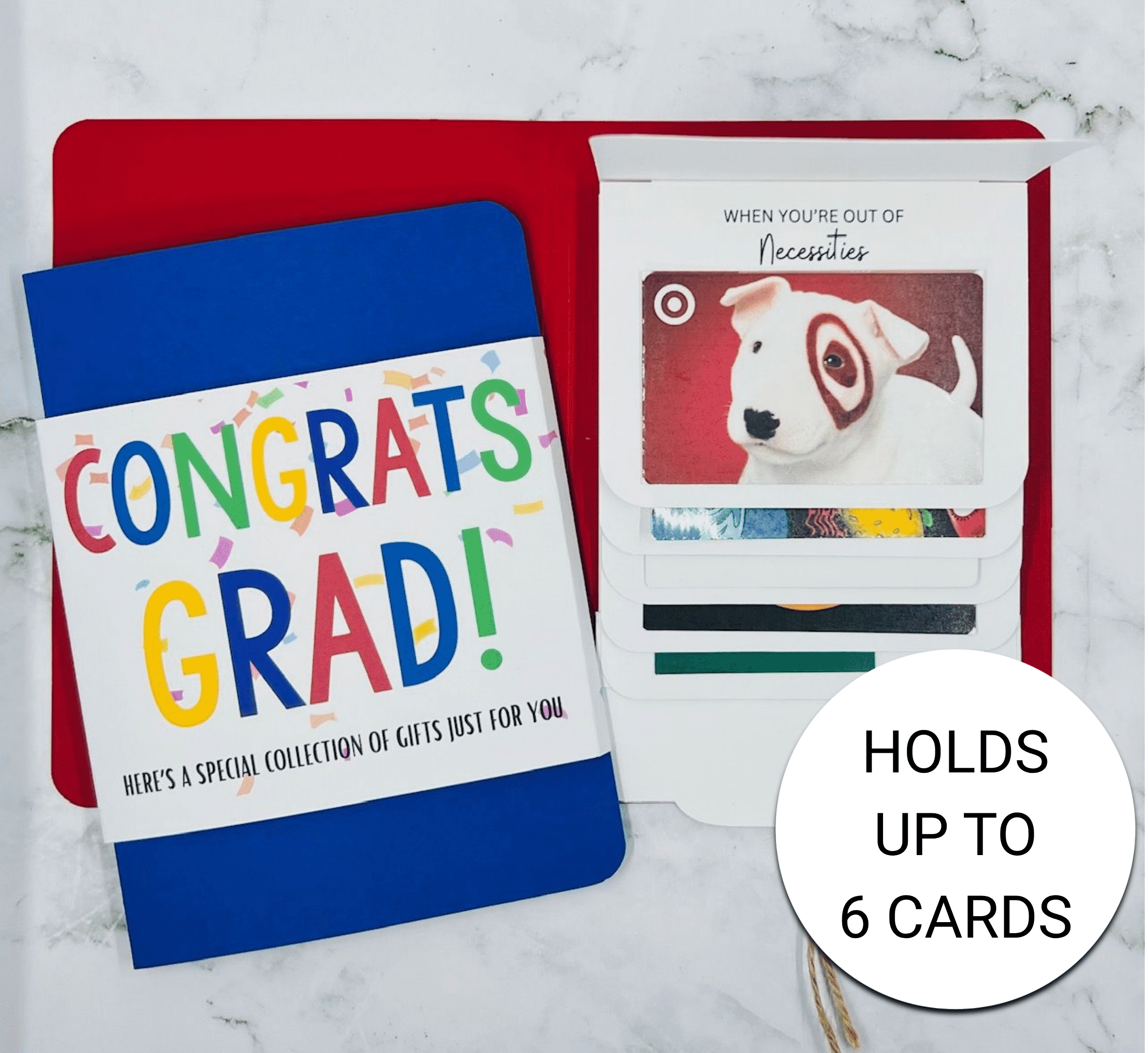 Graduation Waterfall Gift Card Booklet (Red Booklet)