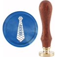 thumbnail image 1 of Graduation Wax Seal Stamp Tie Sealing Wax Stamps Grad 30mm Retro Vintage Removable Brass Stamp Head with Wood Handle for Wedding Invitations Cards Gift Wrapping, 1 of 9