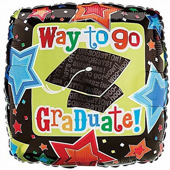 Graduation Way To Go 17-inch Foil Balloon