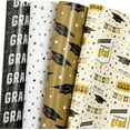 thumbnail image 1 of Graduation Wrapping Paper Sheet - 12 Sheet with 4 Different Classic Design for Boy, Girl, Men, Women - 27.5 x 19.6 inches Per Sheet, 1 of 14