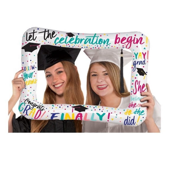 Graduation 'Yay Grad!' Foil Mylar Inflatable Frame (1ct)