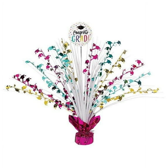 Graduation 'Yay Grad!' Foil Spray Centerpiece (1ct)