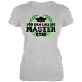 thumbnail image 1 of Graduation You Can Call Me Master 2018 Juniors Soft T Shirt Heather X-LG, 1 of 1
