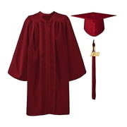slim fit dress slacks Premium Doctoral Tam Gown for Faculty and PhD Graduates Unisex 48 / Ruby(Black) main image 0