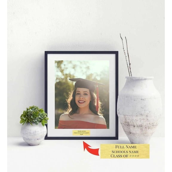 Graduation gift personalized diploma framed art