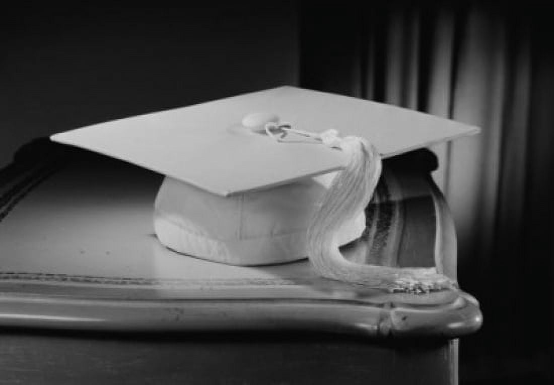 Graduation mortar board on bedside table Canvas Art -  (24 x 36)