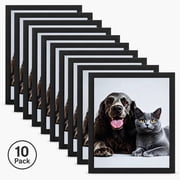 Graduation photo frame set, 10 black 8x10 photo frame display boards and multifunctional photo collage frames, suitable for wall or table display, making it a creative choice