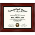 thumbnail image 1 of GraduationMall Certificate Documents Diploma Frame Cherry Solid Wood with Intricate Black Rope Detail 8.5 x 11, 1 of 7