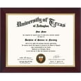 thumbnail image 1 of GraduationMall Cherry Diploma Certificate Frame with Gold Trim Tempered Glass 8.5 x 11, 1 of 7