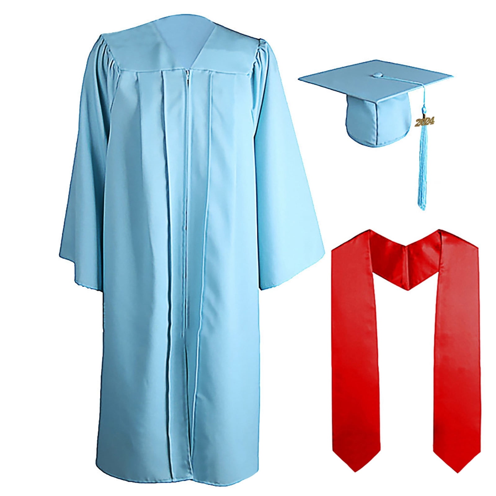 GraduationMall Graduation Gown And Cap For Adults 2024 Year Charm