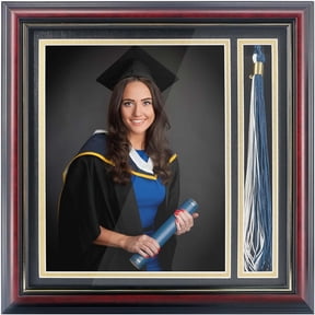 GraduationMall Graduation Solid Wood Photo Shadow Box Frame with Tassel Holder for 8x10 Pictures