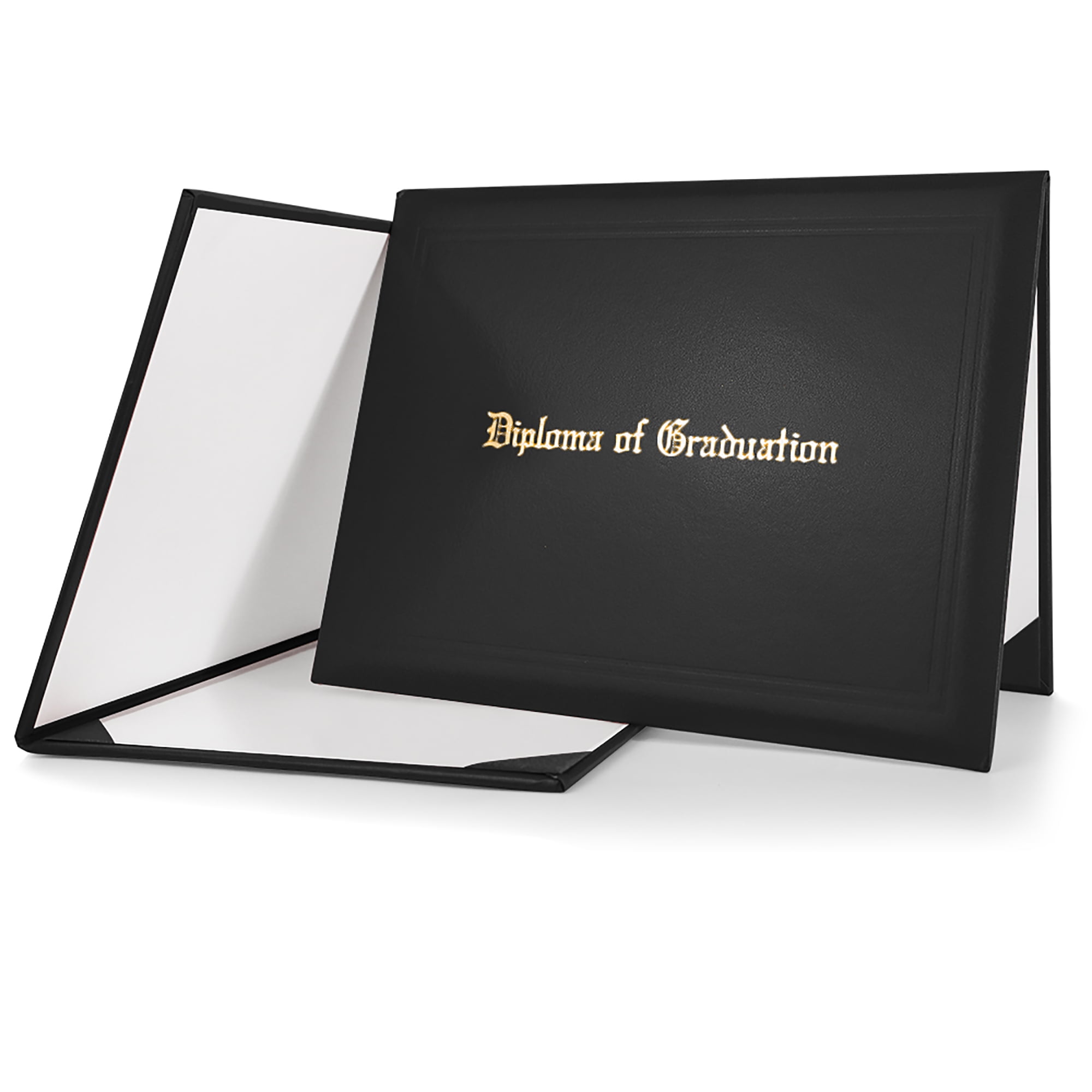 GraduationMall Black Leatherette Diploma Holder, 8.5\, image size:2000x2000